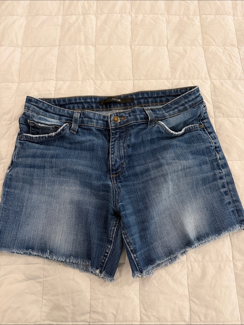 Joe's Jeans Medium Blue Distressed Denim Cutoff Shorts